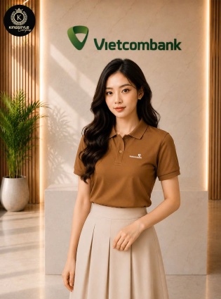 Áo Thun Đồng Phục Polo Ngân Hàng Vietcombank