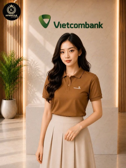 Áo Thun Đồng Phục Polo Ngân Hàng Vietcombank