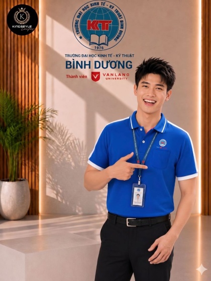 Áo polo Đồng Phục Trường Đại Học Kinh Tế Kỹ Thuật Bình Dương